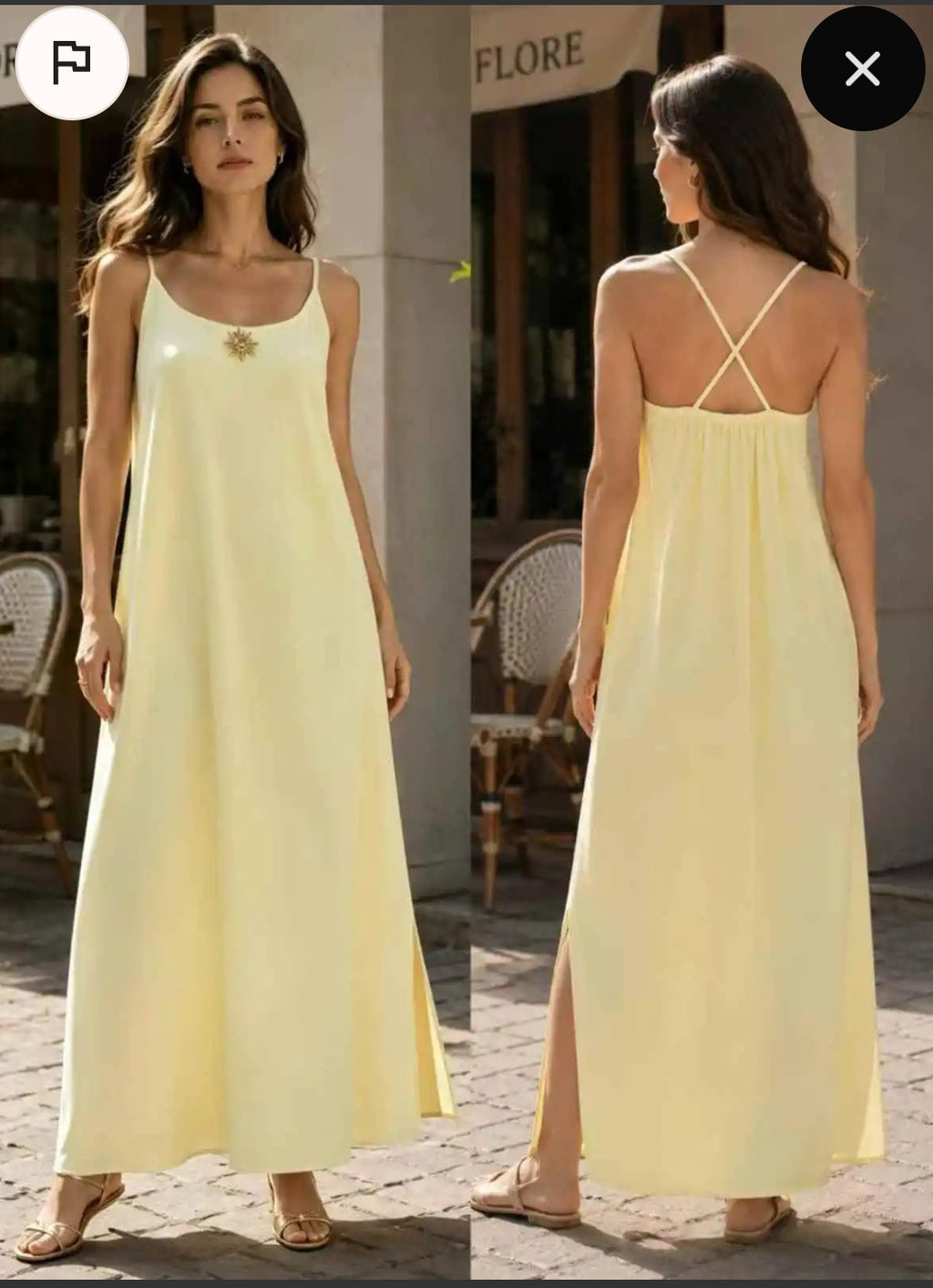 Robe Dos Croisé