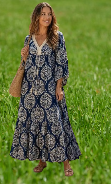 Longue robe large