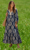 Longue robe large