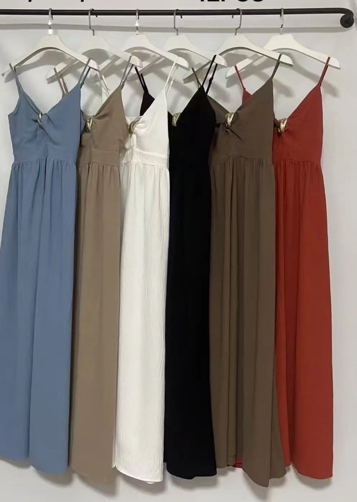 Longue robe fluide d'été
